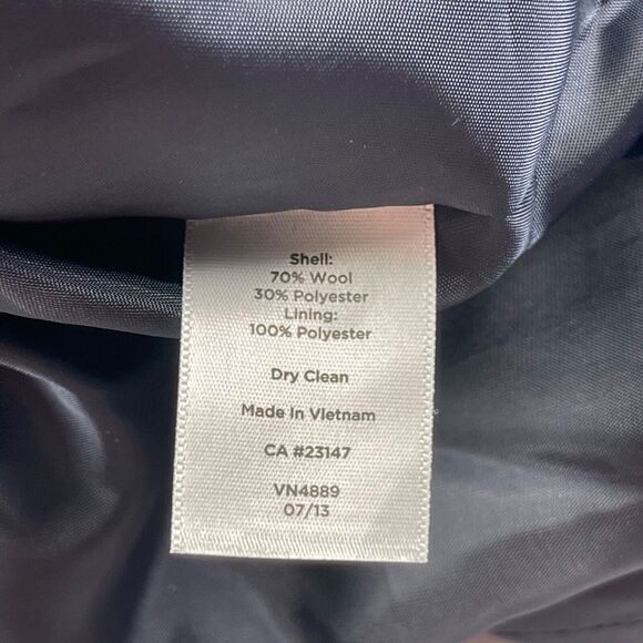 Talbots Skirt 12WP Navy Green Red Plaid Wool Blend Pencil Lined Stretch Waist - Picture 12 of 13